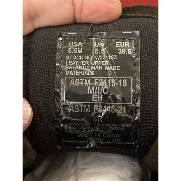 Carlsbad 6” Men Sz 6.5 Brown Leather Steel Toe EH, Waterproof Slip Resistant - Picture 4 of 16